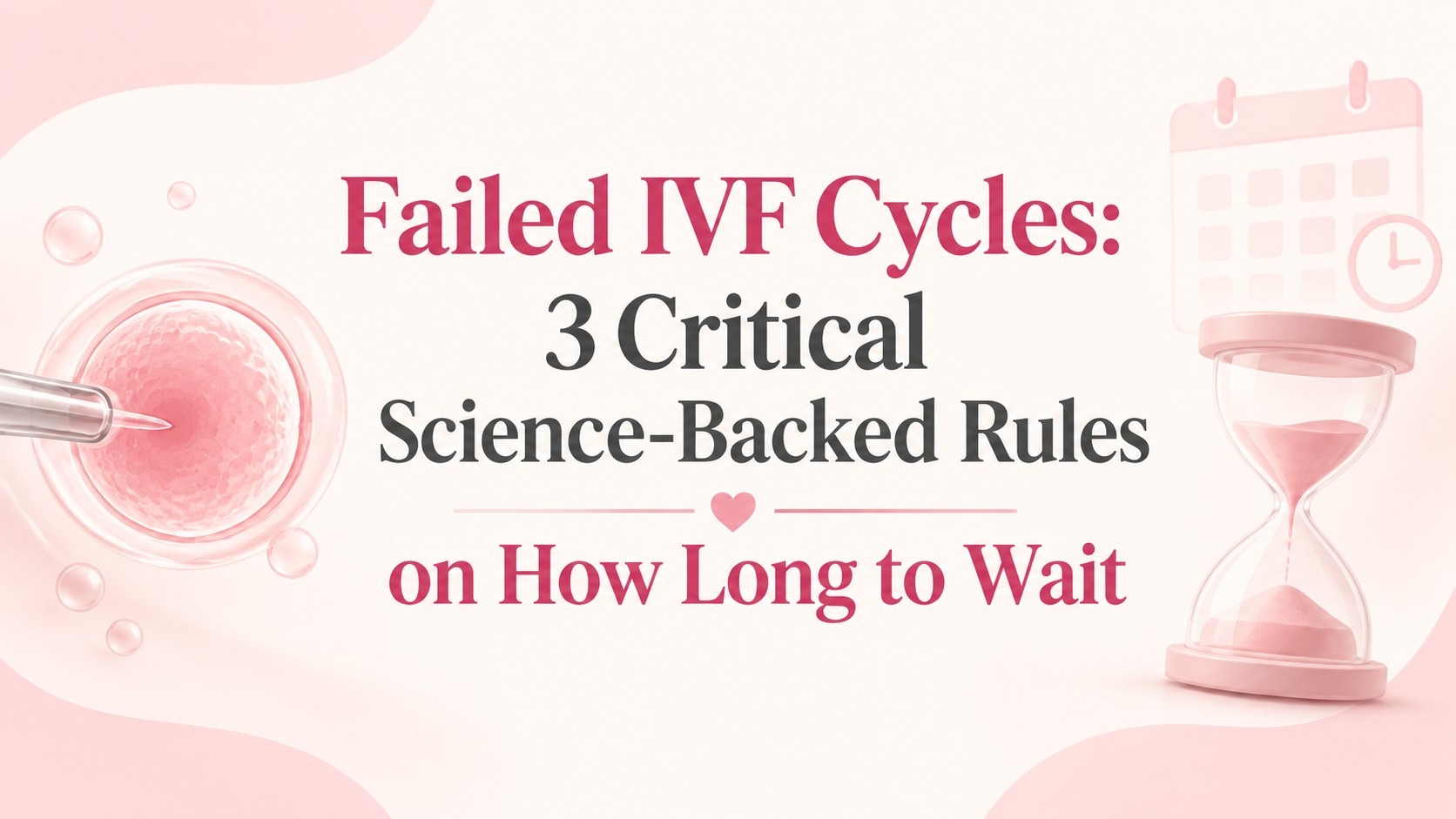 Failed IVF Cycles: 3 critical science-backed rules on how long to wait before trying again at Alka IVF Shree Kanak Hospital