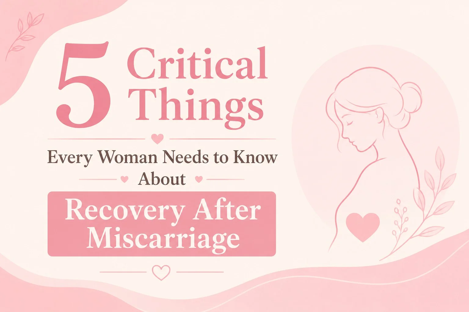 5 Critical Things Every Woman Needs to Know About Recovery After Miscarriage - Alka IVF Hospital