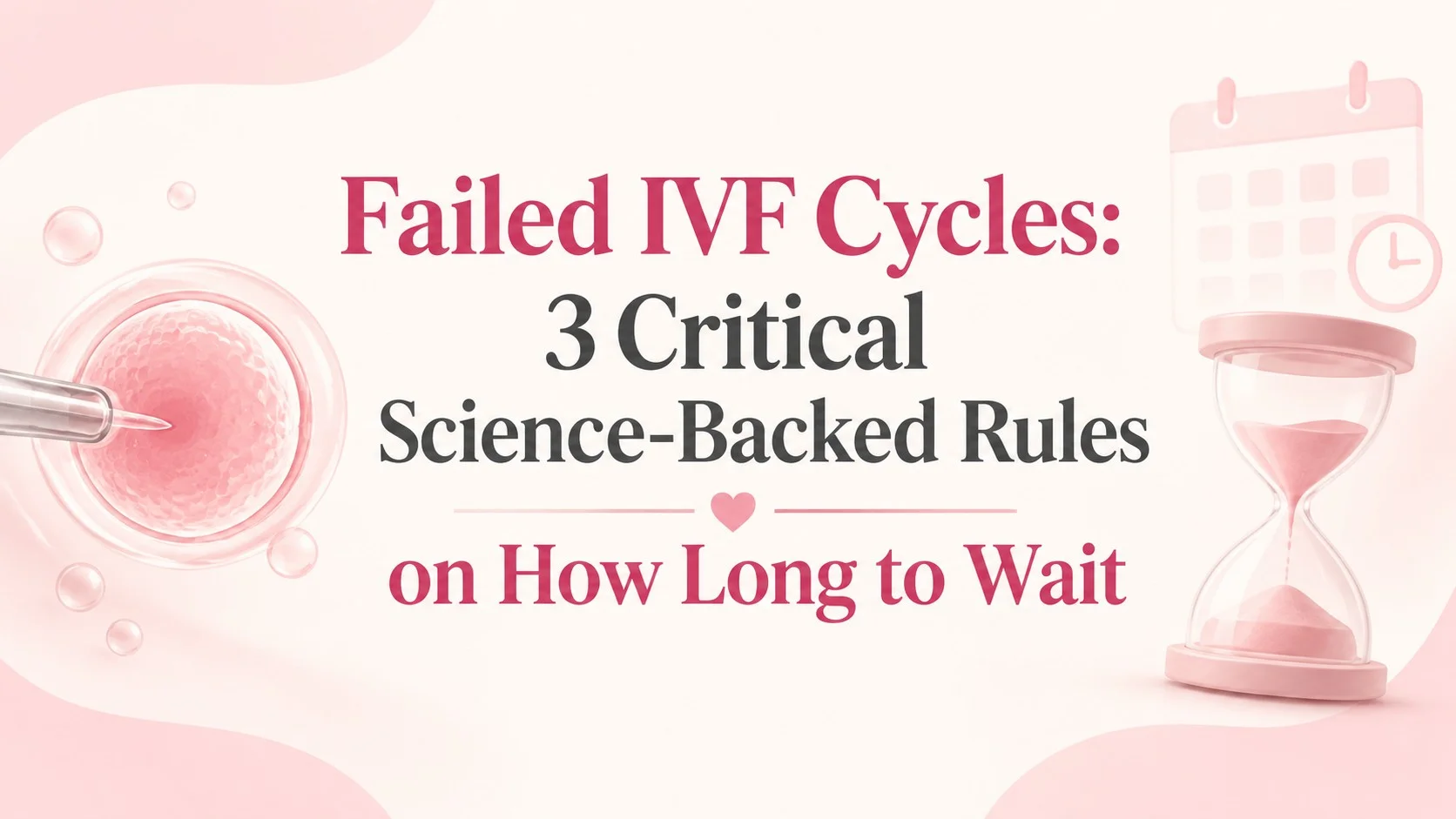 Failed IVF Cycles: 3 critical science-backed rules on how long to wait before trying again at Alka IVF Shree Kanak Hospital