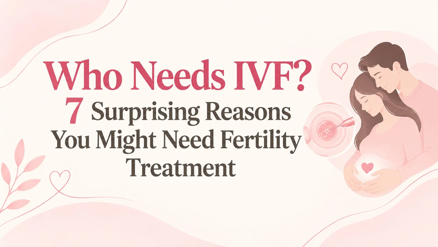Who Needs IVF - 7 Surprising Reasons You Might Need Fertility Treatment by Alka IVF Shree Kanak Hospital