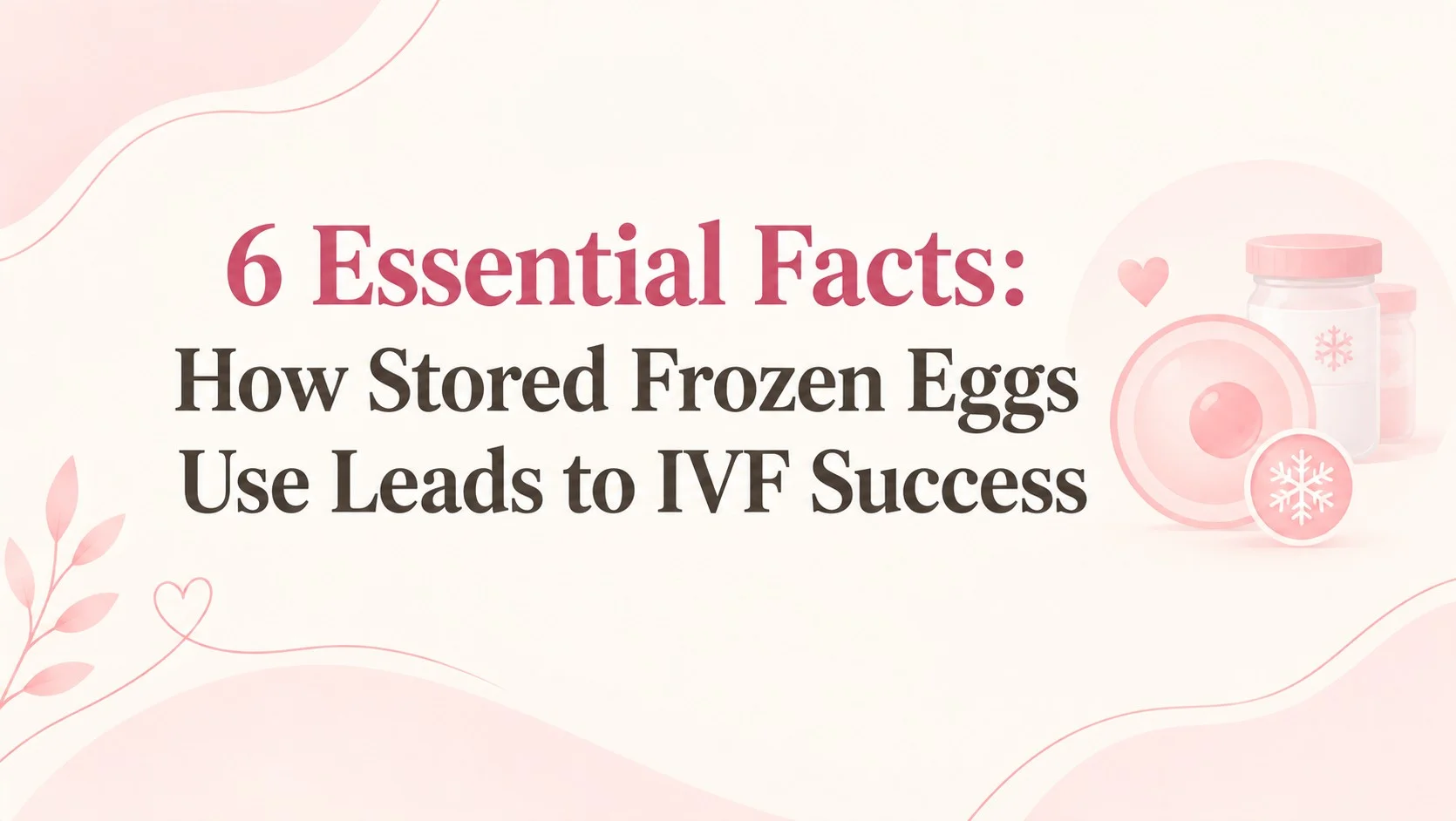 6 Essential Facts on How Stored Frozen Eggs Use Leads to IVF Success - Alka IVF Shree Kanak Hospital